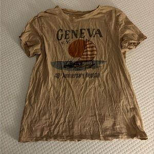 Tan loose medium Geneva t-shirt